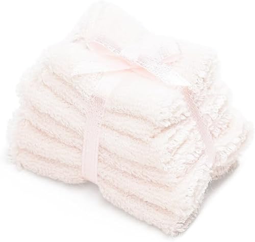 Odoria - Toallas de baño en miniatura 1/12, accesorios de decoración para casa de muñecas, color rosa