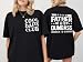 yeltuir Proud Father of A Few Dumbass Kids Shirt Christmas Dad Tshirt Cool Dads Club Tee Men Black