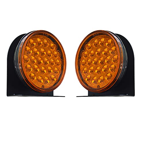 Clignotants LED ambre super lumineux pour tracteur et voiturette