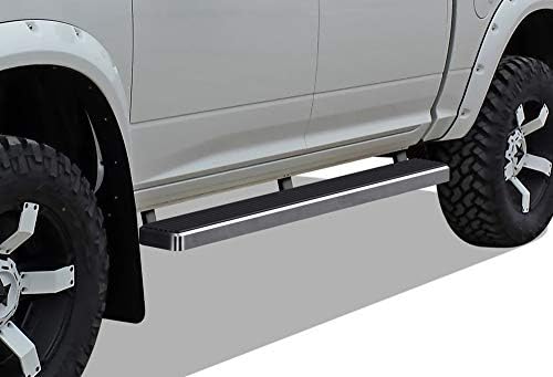 APS iBoard (304 Stainless Steel Polished Silver 5 inches) Running Boards Nerf Bars Side Steps Compatible with Ram 1500 2009-2018 Crew Cab & Ram 2500 3500 2010-2023