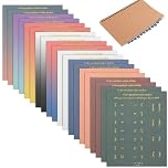 Ptwola 20 Sheets Planner Monthly Tabs Gradient Color Index Stickers Colorful Monthly Separator Tabs Self Adhesive Calendar Tab for Planners Office Study Journal Notebook Organizations Office Supplies