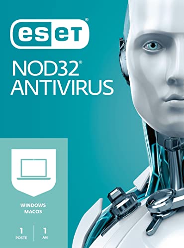 ESET NOD32 Antivirus 2023 | Essential Security | 1 Appareil | 1 An | Windows/Mac | Code d'activation - envoi par email