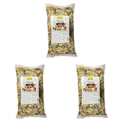 Granovita - Muesli 10 Frutas - 100% Natural - Frutas Deshidratadas - Granola con Avena Integral - Sin Azúcares Añadidos - Contenido en Fibra - Fuente de Energía - Apto para Veganos - 1 K
