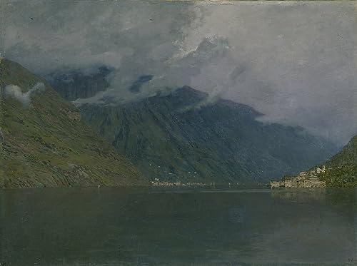Toile Lac de Côme Levitan pour sublimer l'atmosphère d'un salon élégant et lumineux
