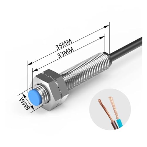 Sensor efecto Hall LG08A3 M8 con conmutación universal NO NC 5-200V 4