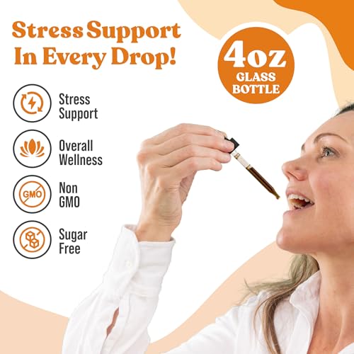 Rejuvica Health Ashwagandha Liquid Drops with Black Pepper Extract – Enhanced Absorption with Piperine & Withanolides – High Potency Adaptogen Tincture for Stress & Mood Support for Men & Women – 4 oz - Thumbnail 5