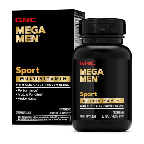 GNC Mega Men Sport Multivitamin for Men | Performance Muscle Function and General Health | 90 Count