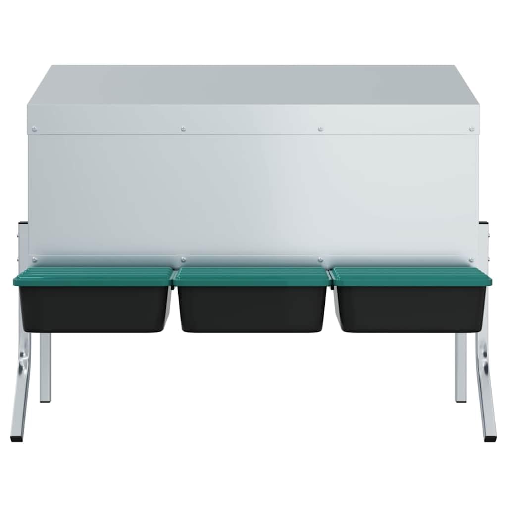Genérico Nido para gallinas con 3 Compartimentos y Patas de Acero galvanizado-4104904