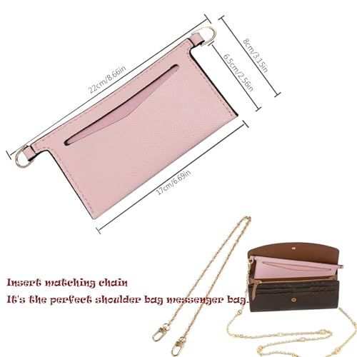 Lckaey purse Organizer insert Bag accessories kit josephine ror wallet Sarah bag Emilie Wallet inner bag 3015-Pink - Thumbnail 2