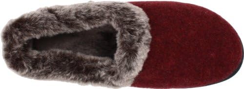 Acorn womens Chinchilla Collar slippers, Crackleberry, 6.5-7.5 US | Image 4