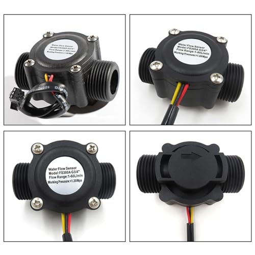 Compteur de débit d'eau 3,5 V-24 V à large spectre de 2 à 60 L/min - 5