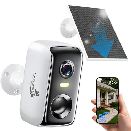 Security Cameras Wireless Outdoor, WIFI Cameras for Home Security with AI Motion Detection Spotlight Siren, Solar Panel Battery Powered, 2K Color Night Vision, 2-Way Talk, Waterproof, Cloud/SD Storage