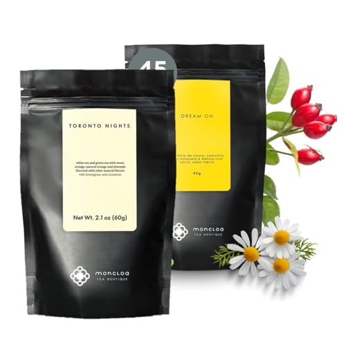 Combo Moncloa Relaxante e Revigorante - Chá Calmante Rosa Mosquet...