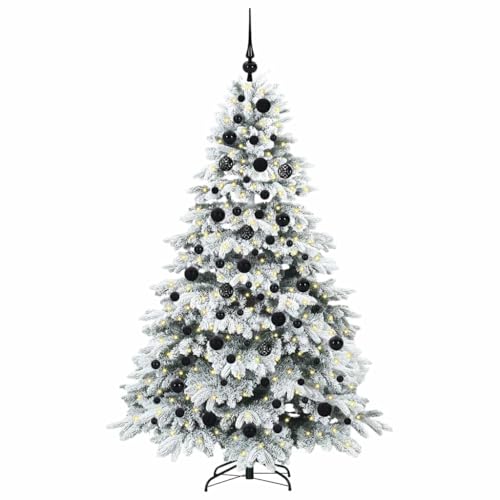 Árbol de Navidad artificial estable de 180 cm con luces LED USB fijas 3