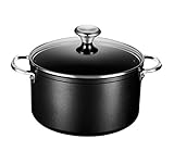 Le Creuset Toughened Nonstick Stockpot With Glass Lid, 6.3 qt.