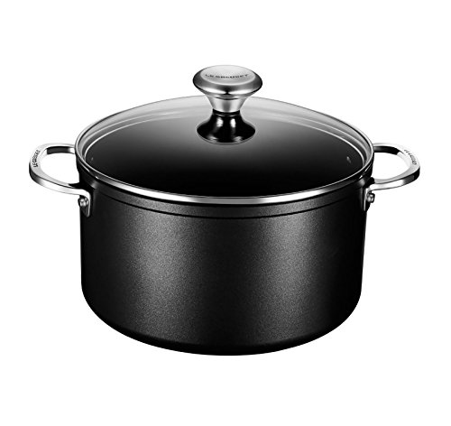 Le Creuset Toughened Nonstick Stockpot With Glass Lid, 6.3 qt.