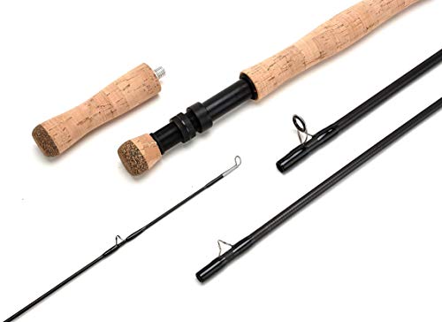 Channelmay 10 Pés 9 Polegadas Interruptor de Fibra de Carbono 7Wt 8Wt Vara de Pesca com Mosca 4 Peça