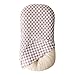 Little Jump Cotton Baby Lounger Covers, 2 Pack, Soft Removable Slipcovers for Newborn Infant Lounger, for Girls Boys, Coffee Checkered (Coffee & Green Checkered)