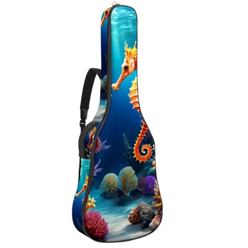 Sac de transport pour guitare acoustique housse étanche 104,3 cm avec poches