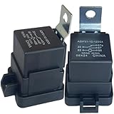 2PCS AZ9731-1C-12DC4 12V Mini-ISO SPDT 5-Pin Relay, 40A NO/30A NC, Sealed, Steel Bracket – Compatible with 30/85/86/87/87a Sockets, TE 5-160558-9/5-160526-9, ST9721-U1/U2/U3
