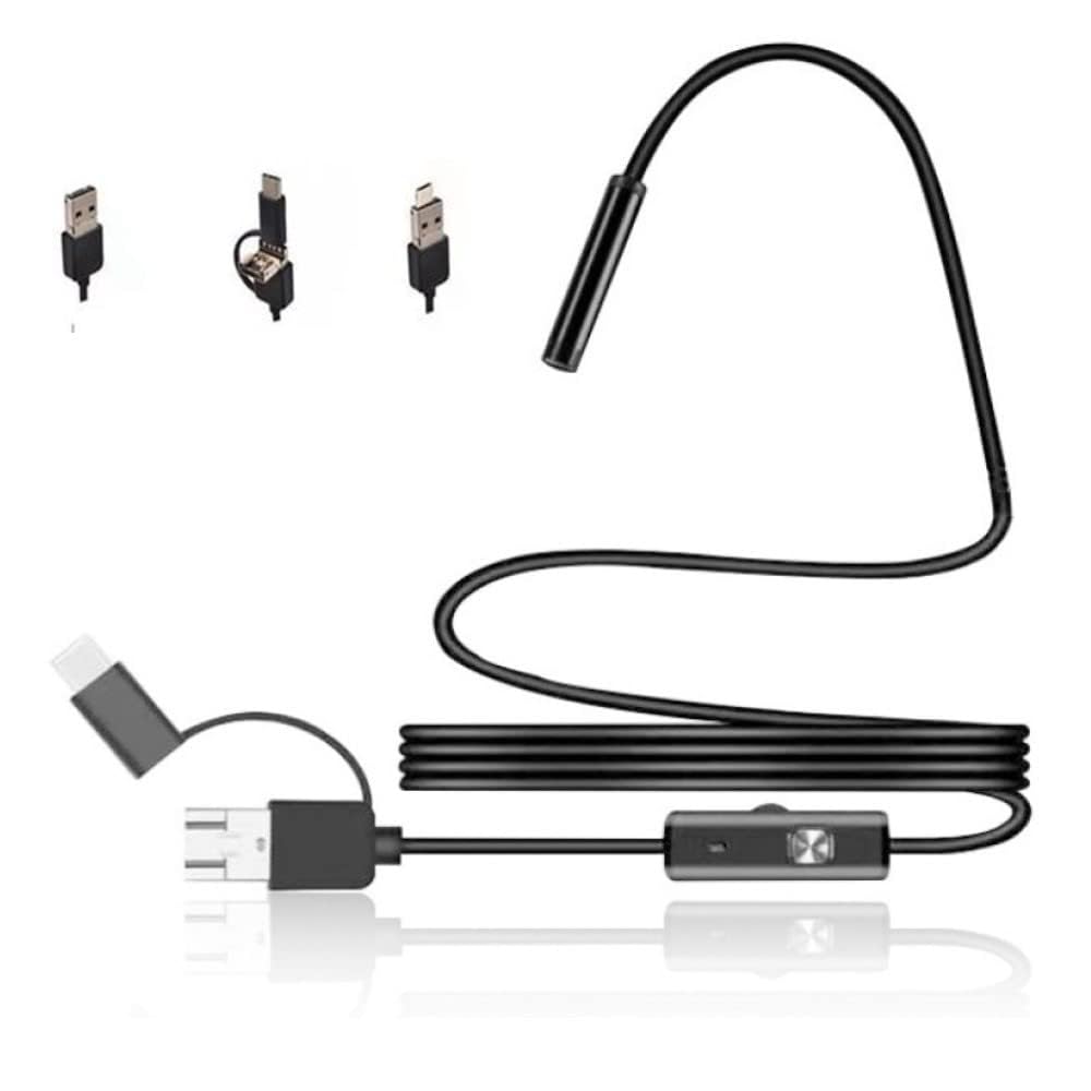 MatLogix USB Endoscope Camera 7mm Lens 2M Wire with 6 LED Lights | Waterproof Design, Type-C Connector Included, Side Mirror & Hook, HD Inspection Camera, Android Compatible-picture-12