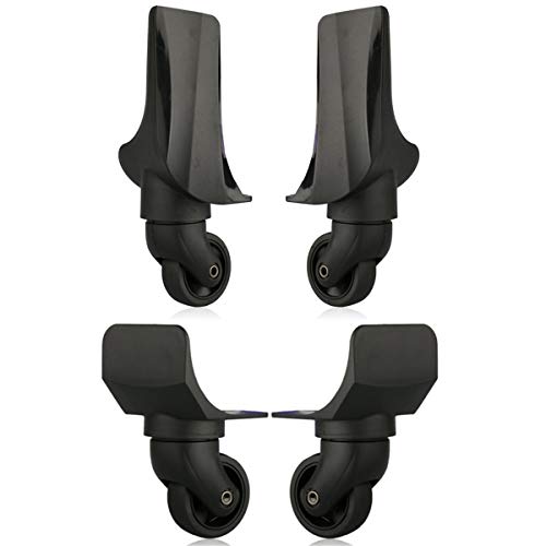Ruedas para equipaje de 360 grados repuestos de maletas silenciosos modelo W195 juego de 2 pares