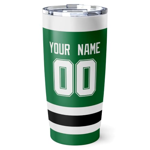 Image of ANTKING Dallas Tumbler 20oz Custom Name Number Travel Mug Gifts | Stainless Steel Insulated Coffee Cup for Men Women