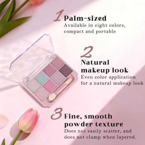 Image of SUAKE Nude Pink Eyeshadow Palette, Matte & Shimmer, High Pigmented 12 Colors Brown Purple Eye Shadow Primers for Eye Makeup, Korean Powder Palet de sombras de ojos (05-Aurora Candy)
