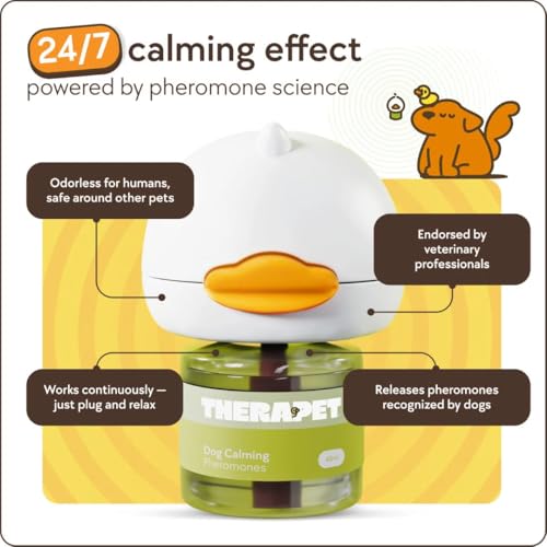 TherapetMD Dog Calming Diffuser Refill Kit (2-Pack, 60-Day Supply) Dog Pheromone Refills for Stress, Separation, Pee Accidents, Barking, & Destructive Behaviors. Use with TheraPet MD Diffuser Only by TheraPetMD - Image 7