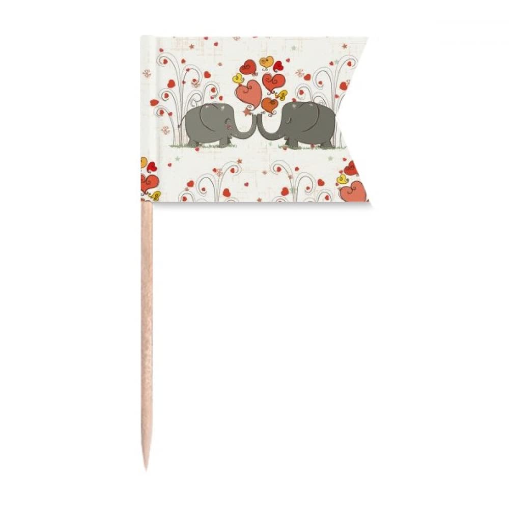 Éléphants de la Saint-Valentin pour décorer un gâteau de fête sans effort
