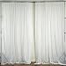 AK TRADING CO. 120" Wide (10Ft Wide) Sheer Voile Drape Panels for Backdrop, Wedding Events, Ceiling Drapes, Event Masking, Decor - Select from 6ft to 50ft Length. (10 feet x 10 feet, White)