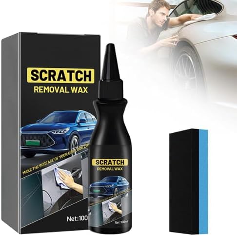 Car Scratch Remover Kit, 2026 Upgrade Scratch Remover for Vehicles, Scratch Remover Wax with Sponge for Light Scratches (1pcs)