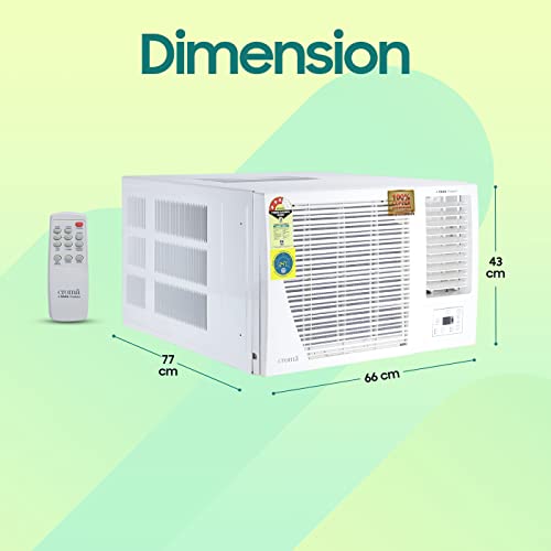 Image of Croma 1.5 Ton 3 Star Window AC (Copper Condenser, 2022 Model, CRLAWA0183T9402, White)
