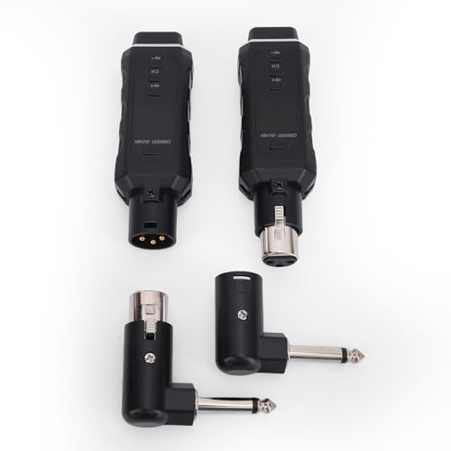 Sistema inalámbrico de micrófono SUNGOOYUE, transmisor y receptor XLR con batería recargable y alcance de 100 m, para micrófonos dinámicos, instrumentos, computadoras, mezcladores y sistemas PA (1 por 1) miniatura 2
