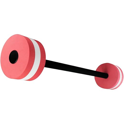 THE STYLE SUTRA Aquatic Dumbbell Swimming Accessories Fitness Barbells Water Aquatic Barbell Red