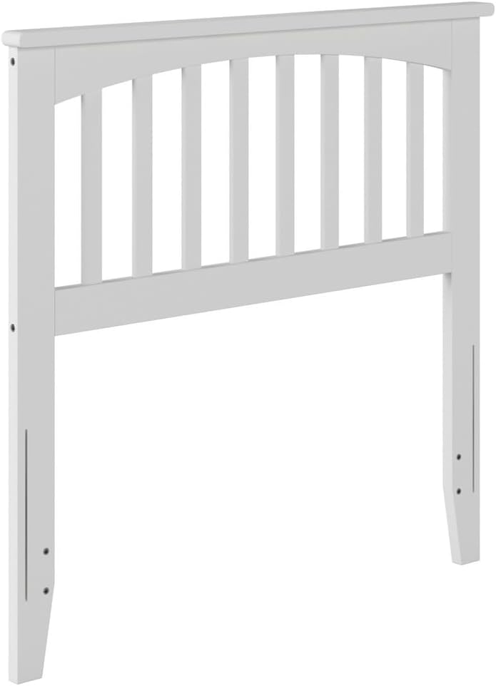 HomeStock Solid Wood Headboard with Charging Station Bedroom Furniture White/Twin