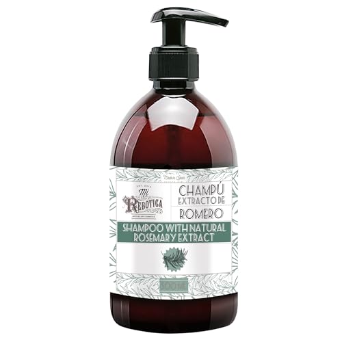Mi Rebotica - Champú de romero para cabello normal, graso, fino o escamoso (500 ml)