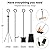 GASPRO Firewood Rack Indoor, 5 Pcs Wrought Iron Fireplace Tools and Log Holder for Fireplace, Wood Stove, Hearth, Fire Pit, Sturdy and Easy to Assemble