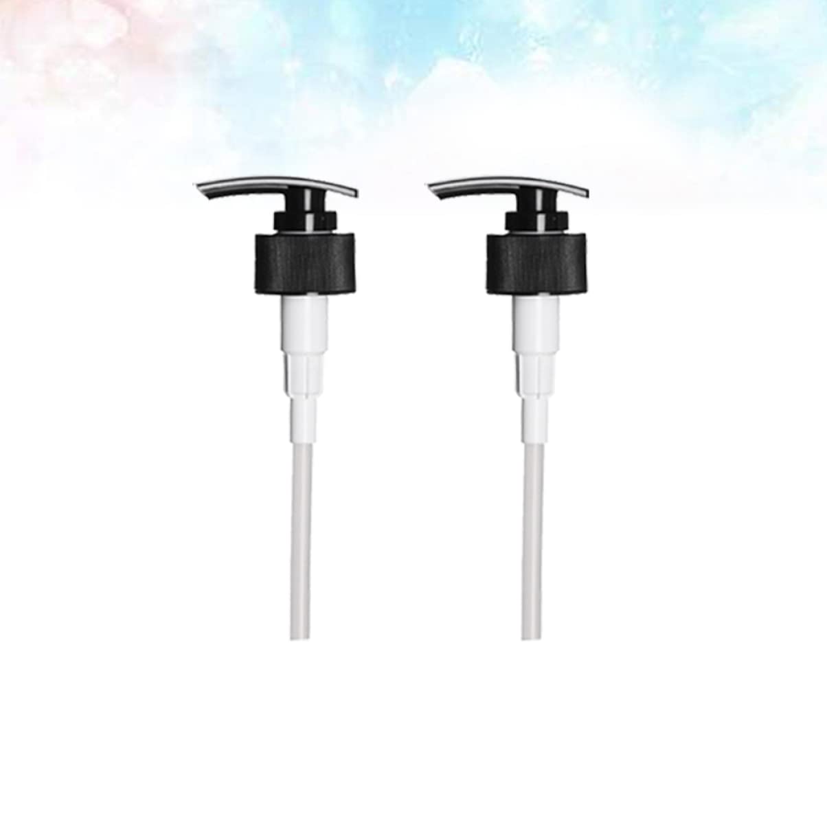 Cabilock 100piezas Dispenser De Loción De Plástico Negro Para Botellas De Champú y Jabón Dosificadora Para Cosméticos y Líquidos