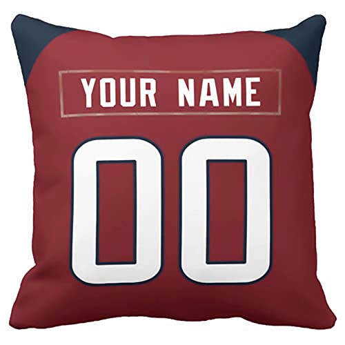 Image of ANTKING Throw Pillow 2 Pack with Custom Name and Number Personalized Gift for Men Women Boys