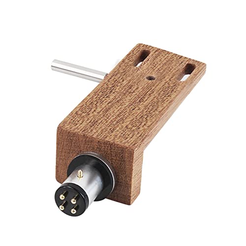 Cables para tocadiscos Phono y carcasa giratoria de madera contra vibraciones 4