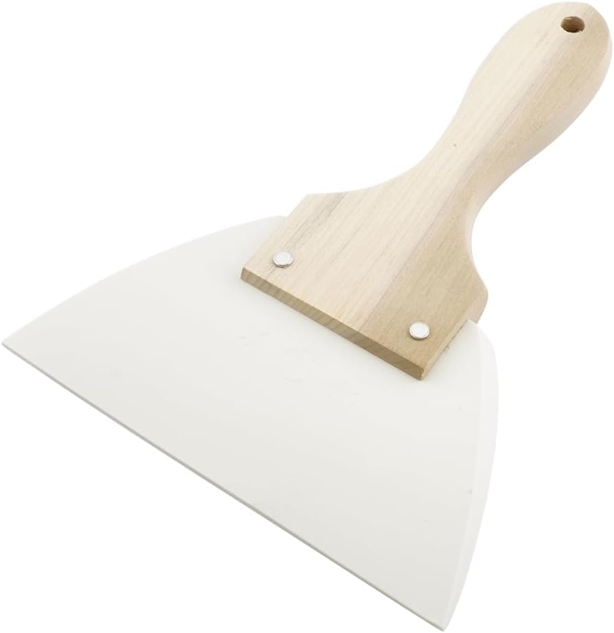 Kanda Spatula, Triangle, Made in Japan, Heat Resistant, Silicone Rubber, Extra Large, Rubber Spatula, Wood Pattern