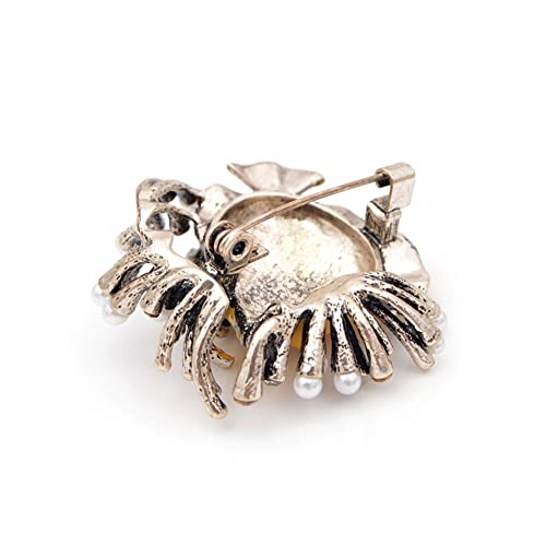 Broche poisson perlé raffinée aux finitions soignées pour robe