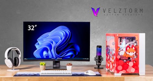 Image of Velztorm Cinnamon Fox Custom Built Gaming Desktop PC (AMD Ryzen 7 5700X, Radeon RX 9070 XT, 32GB DDR4, 2TB PCIe SSD, RGB Fans, 240mm AIO, 850W PSU, WiFi 5, Bluetooth 5.0, RJ-45, Win 11 Home)