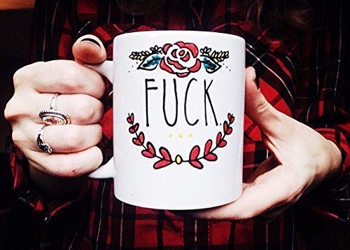 Fuck Coffee Mug, Funny coffee mug