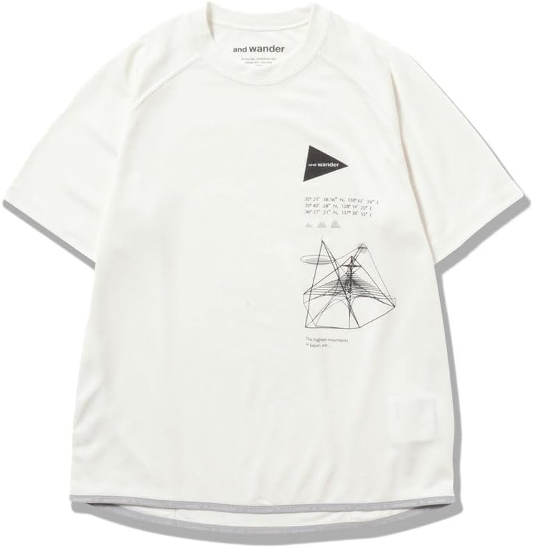 and wander アンドワンダー PE ワッフルロングスリーブT ホワイト and wander アンドワンダー PE ワッフルロングスリーブT ホワイト 楽天