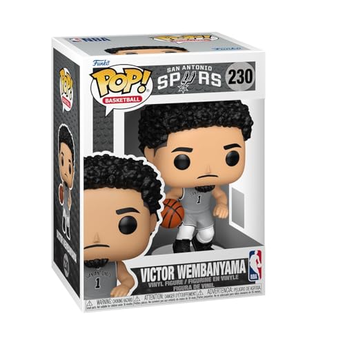 Funko POP! NBA: San Antionia Spurs - Victor Wembanyama - Statement Edition - Figura in vinile da collezione - Idea regalo - Prodotto ufficiale - Giocattoli per bambini e adulti