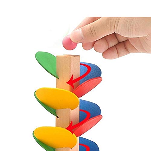 CHEN XIAOHUAToys 3 PCS Baby Educational Blocks Wooden Tree Marble Ball Run Track Game Intelligence Smart Children Toys