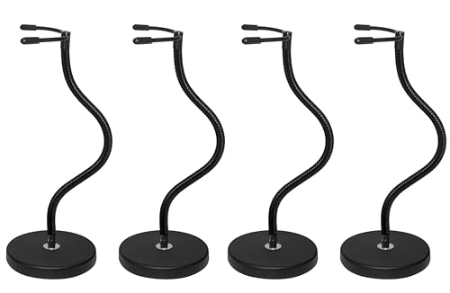 Zovelynta 4Pack Action Figure Stand with Magnetic Base –Action Figure Flight Stand with Adjustable Dual-Arm Clip for 6''-7'' Figures – Figurine...
