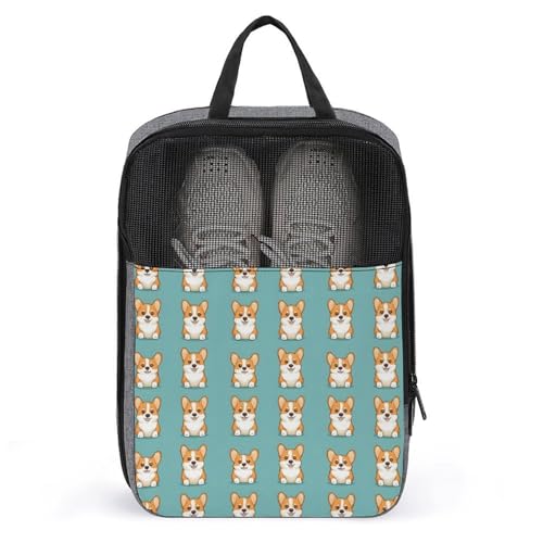 Sac à chaussures de golf Corgi pour vos voyages et entraînements